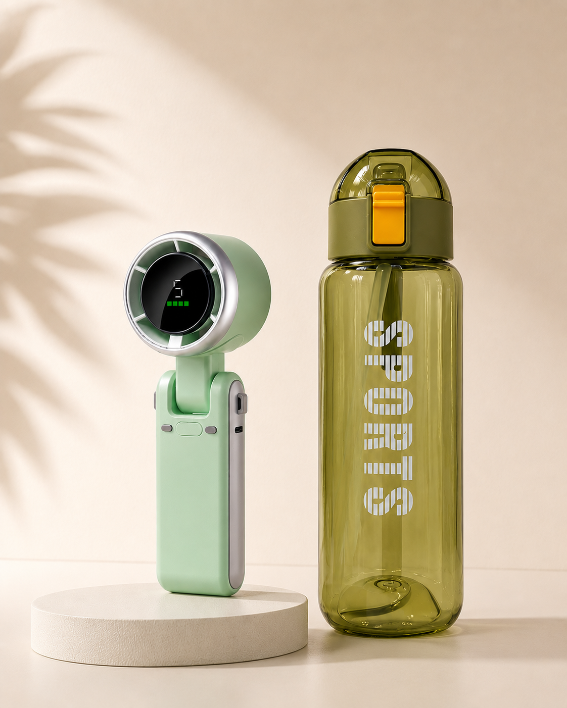 Turbo Fan + 650ml Water Bottle | Special Combo Offer